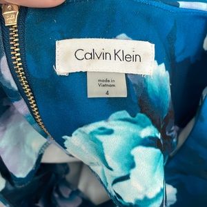 Blue floral Calvin Klein dress
